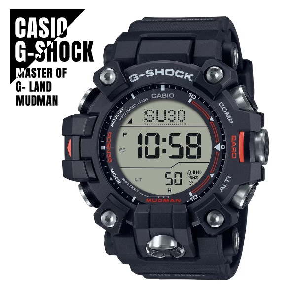 【即納】 国内正規品 CASIO カシオ G-SHOCK Gショック MUDMAN マッドマン タフソーラー 世界6局電波受信 防塵防泥 GW-9500-1JF 腕時計 メンズ