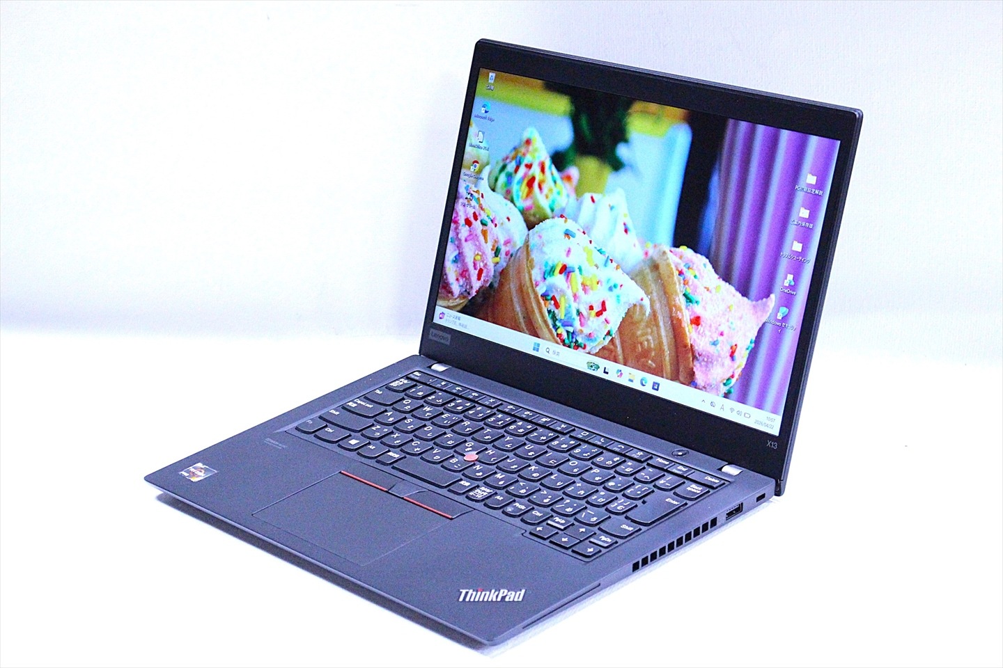 即配 良品 バッテリー良 2021年薄型Ryzen5モデル ThinkPad X13 Gen1 Ryzen5 PRO 4650U 8G 256G 13.3FHD WiFi6 AAA評価