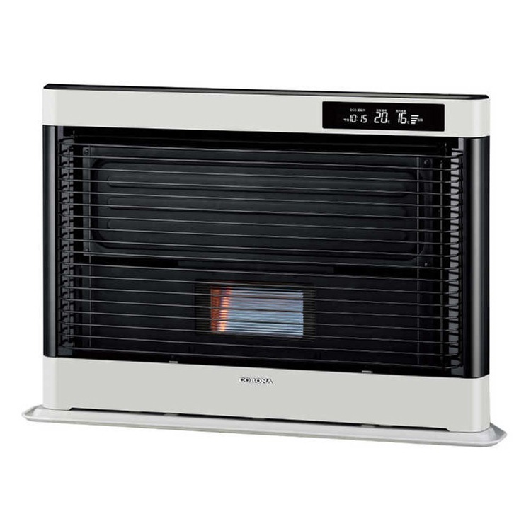 寒冷地用大型ストーブ アグレシオ FF式輻射タイプ 主に18畳 灯油 暖房機器 フロストパールホワイト FF-AG6824H-W