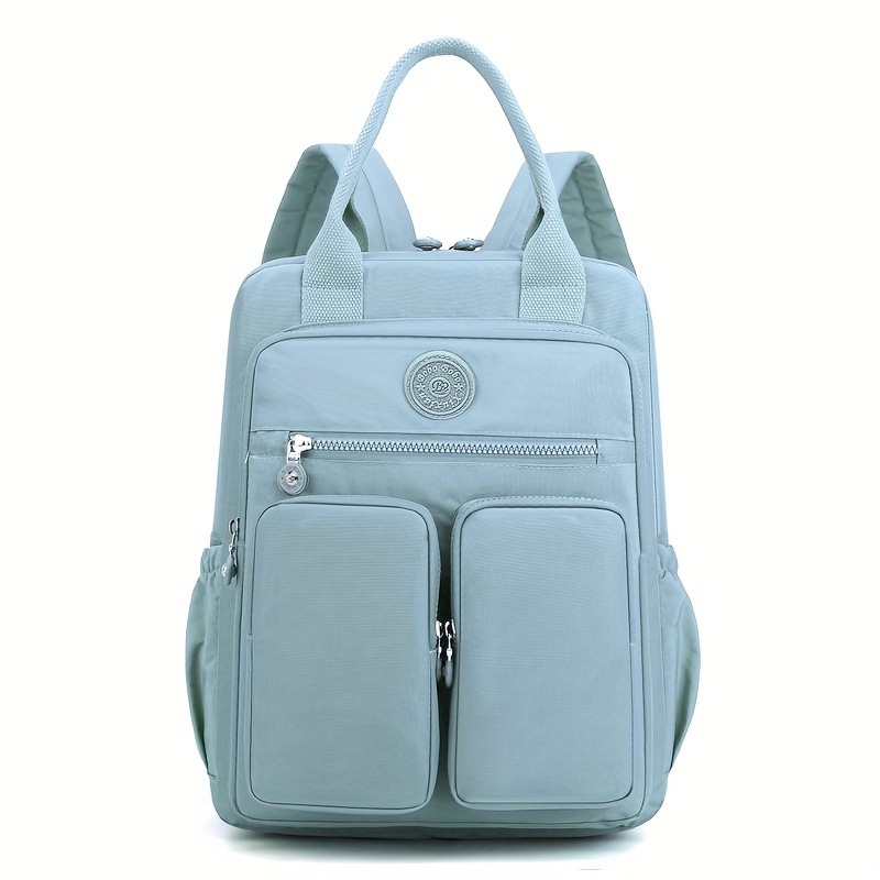 レディース イエローナイロン ノートPCバックパック 調整可能ストラップ マルチポケット ジッパー閉じ カジュアルスタイル 手洗い可能 旅行 バックパック カジュアルスタイルバックパック 耐久性バック