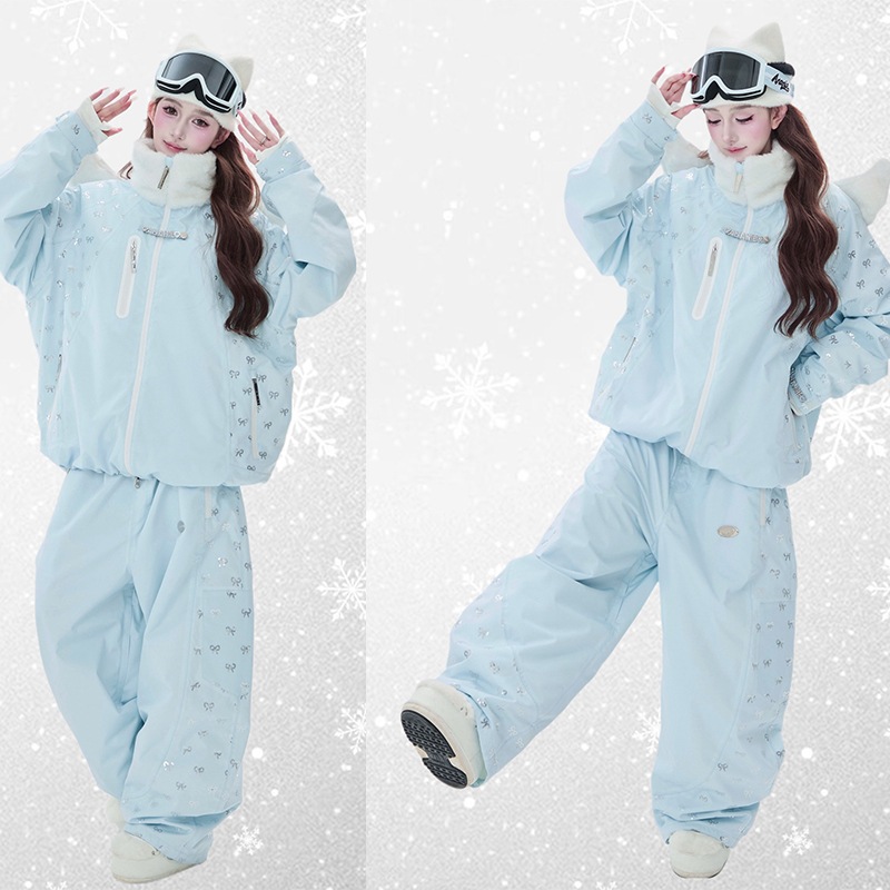 スノーボードウェア 2025 2026冬 上下セット レディース メンズ ジャケット アウター パンツ スキーウェア