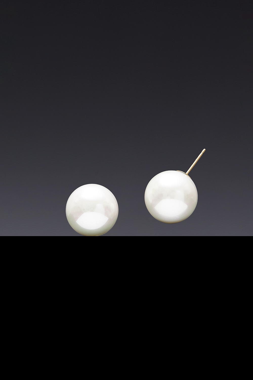 [HAZINA] 14mm White Pearl Earrings [Option-ｱﾍﾂ Earclip]