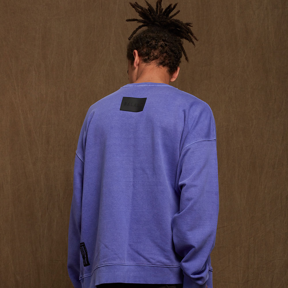 ピグメント シリコン ラブル マンツーマンTシャツ - パープル