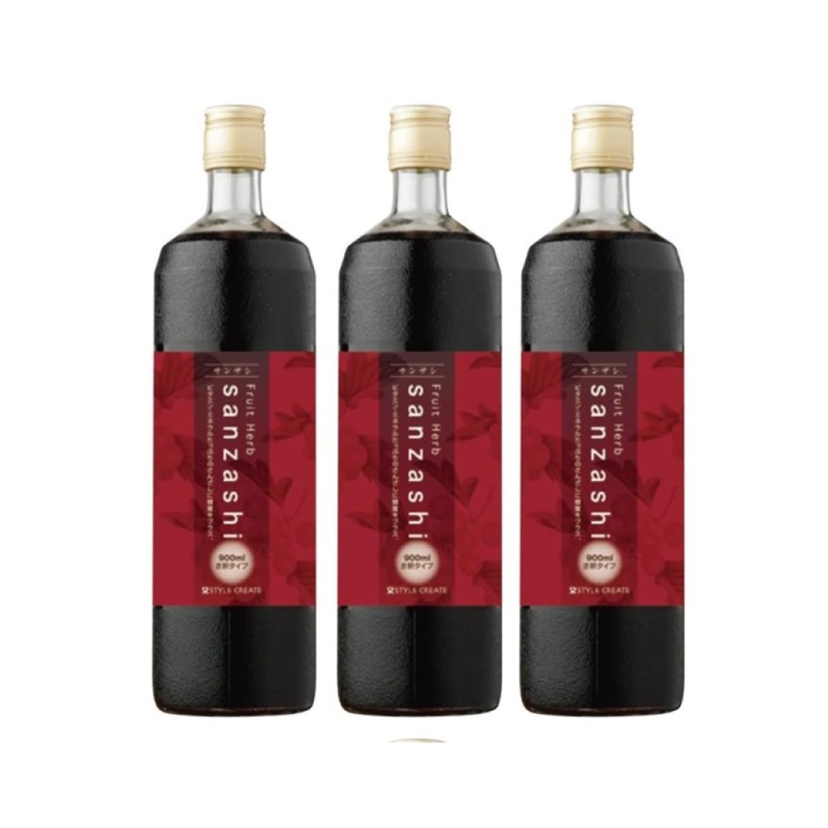 スタイルクリエイト フルーツハーブ さんざし(き釈用)900ml 希釈タイプ 3本セット