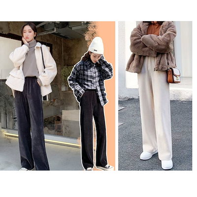 ガウチョパンツ レディース ワイドパンツ チノパン...のサムネイル