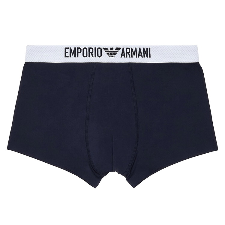 エンポリオアルマーニ：BASIC MICROFIBER ボクサーパンツ (アルマーニ・ブルー)【AF10775-EM000363-UB102】