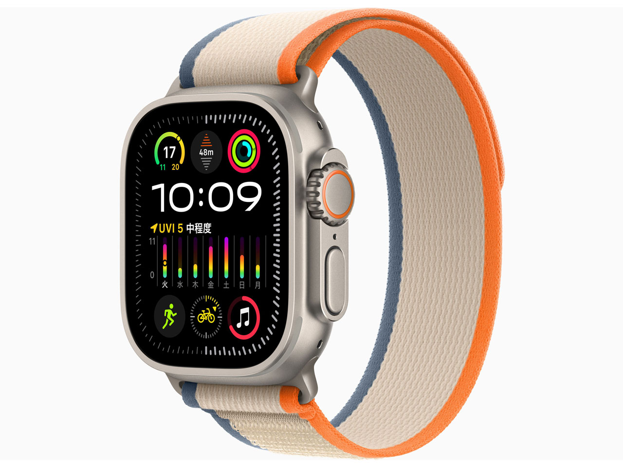 Apple Watch Ultra 2 GPS+Cellularモデル 49mm MRF13J/A [オレンジ/ベージュトレイルループ S/M]