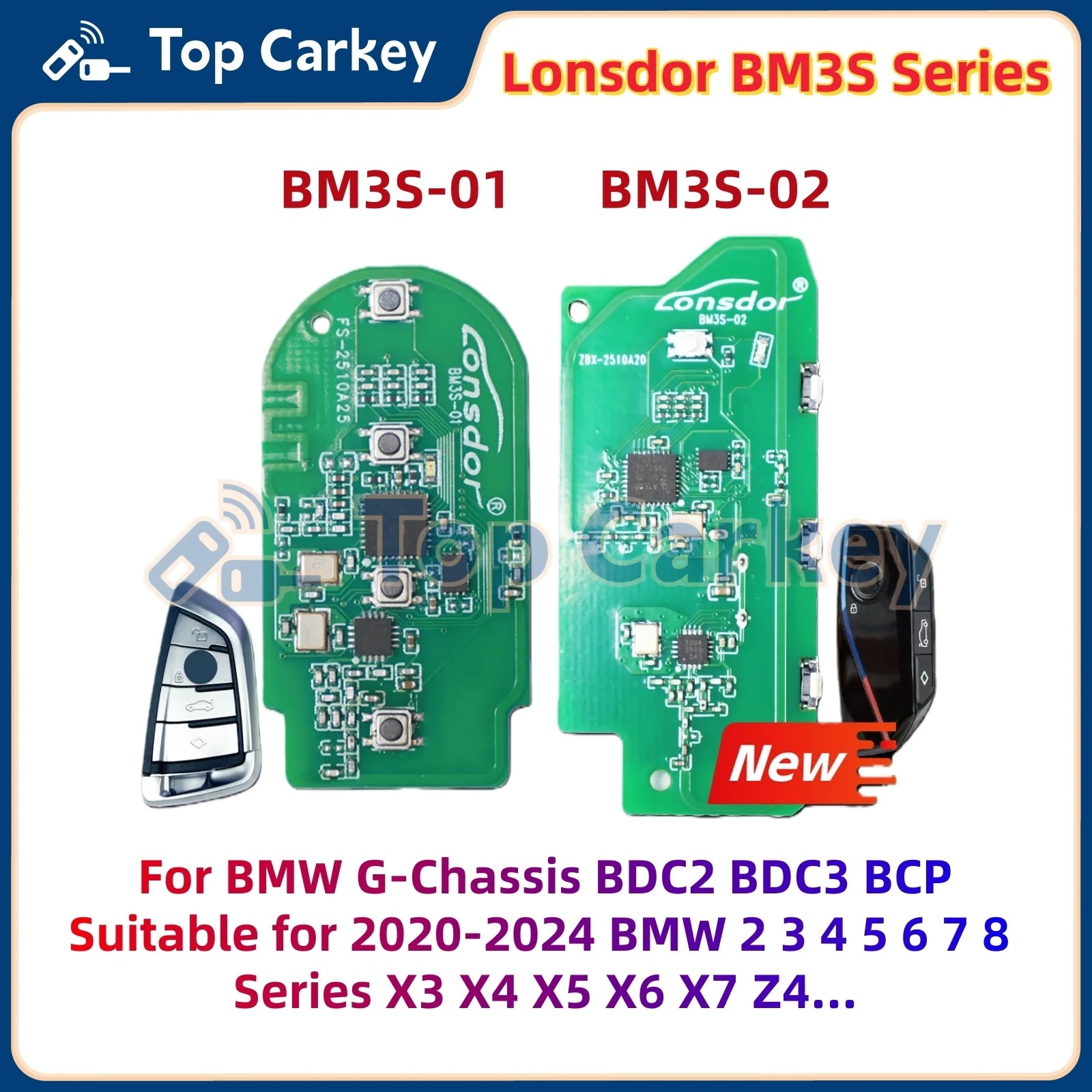 ロンスドア BM3S BM3S-01 BM3S-02 ユニバーサルスマートPCBボード BMW Gシャーシ BDC2 BDC3 BCP用 2 3 4 5 6 7 8シリーズ X3 X4 X5 X6対応
