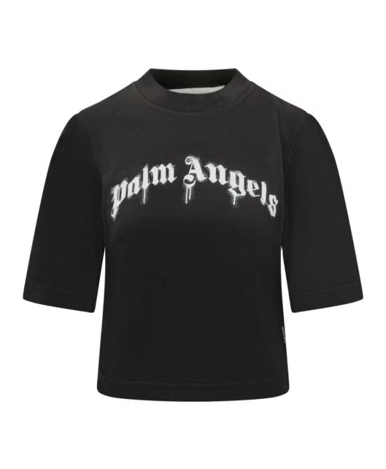 PALM ANGELS Women Sweater PWAA079S26 JER0041003 Black off white