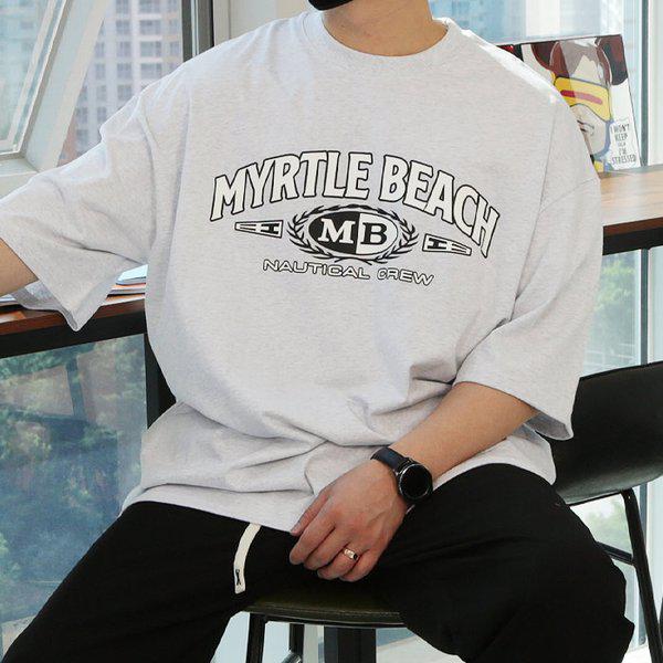 WSNメンズオーバーフィットMBプリントボックス半袖Tシャツ 4,783円