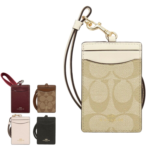 即発 USA直送 cardcase アウトレット IDケース カードケース ラグジュアシグネチャー ランヤード 63274/57311/CH693