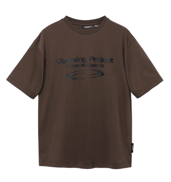 韓国発!【OPENING PROJECT】アーチ ロゴTシャツ Qoo10] 【IVEレイ着用】Opening pro : レディース服