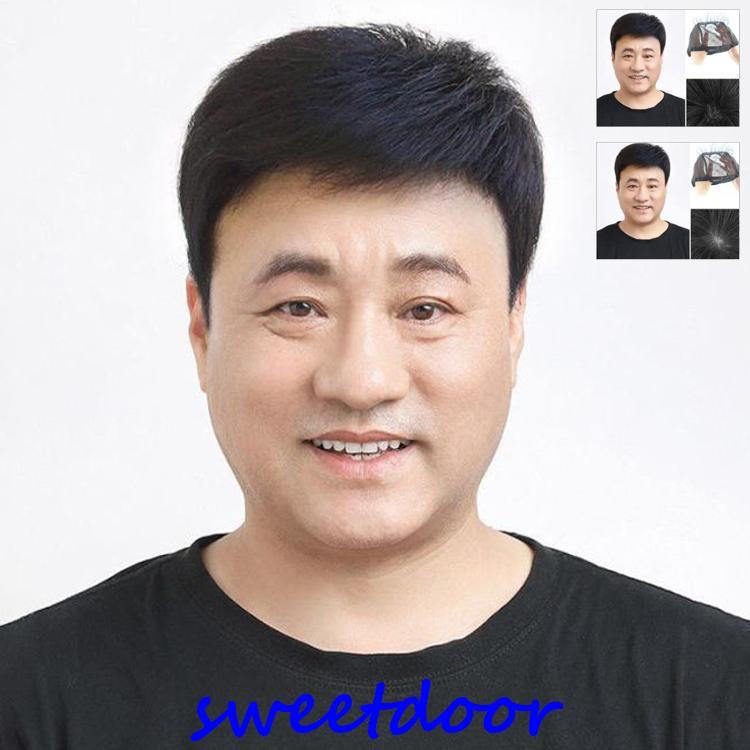 人毛100％ メンズウィッグ フルウィッグ 男性用ウイッグ 耐熱ウィッグ ウィッグネット付き ショート 自然 ウイッグ エクステンション かつら イメチェン 13,356円