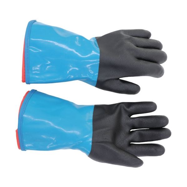 （まとめ）三重化学工業 ミエローブ ハイブリッドパイルミット L ブルー/ブラック 1双[x5] 9,850円