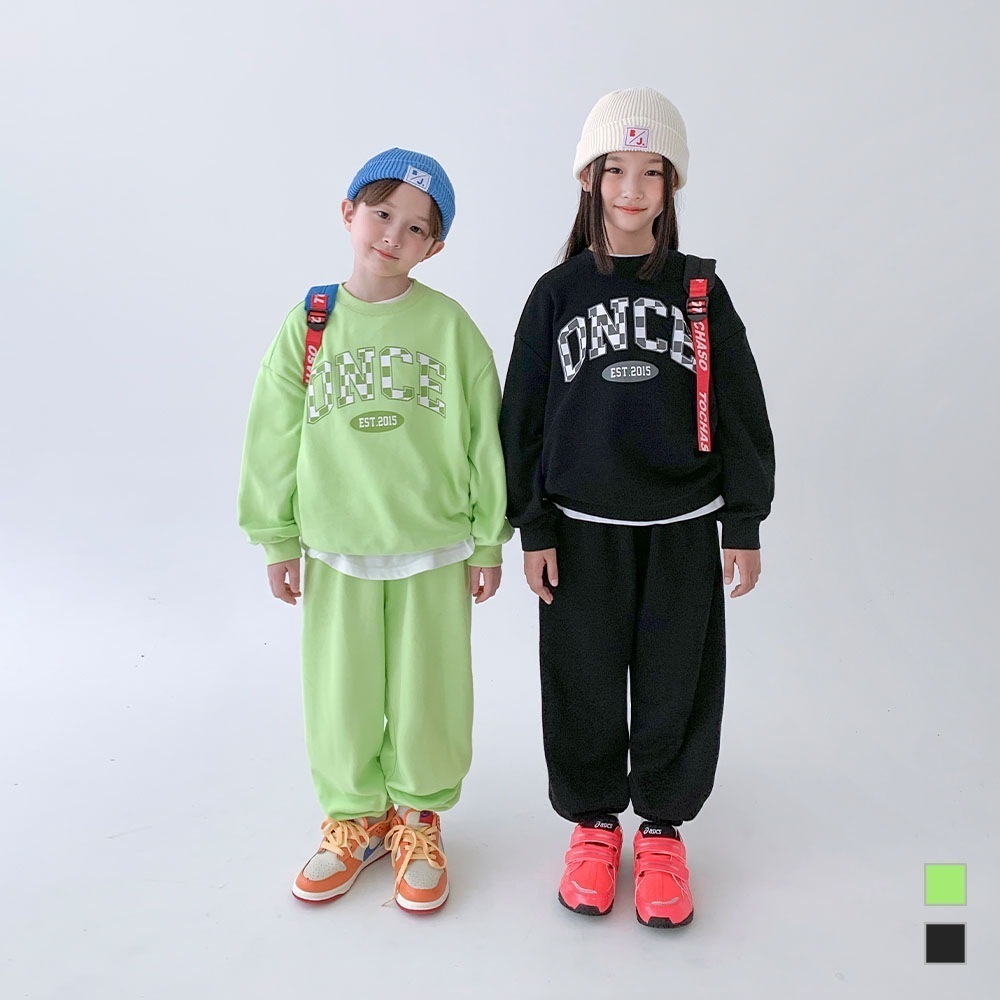 【ワンスチェッカーエンブレムセット】 韓国 / 子供服 / キッズ服 / 男の子 / 女の子 / ベビー服