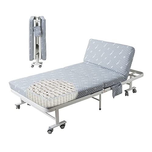 エムール 折りたたみベッド ベッド 折り畳み シングル キャスター付き メホール ポケットコイル 5