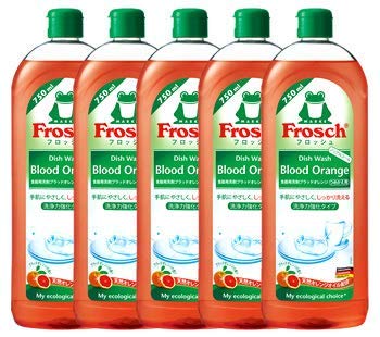 セット販売 旭化成 フロッシュ 食器用洗剤 ブラッドオレンジ つめかえ用 (750mL)×5個セット 詰め替え用 Frosch