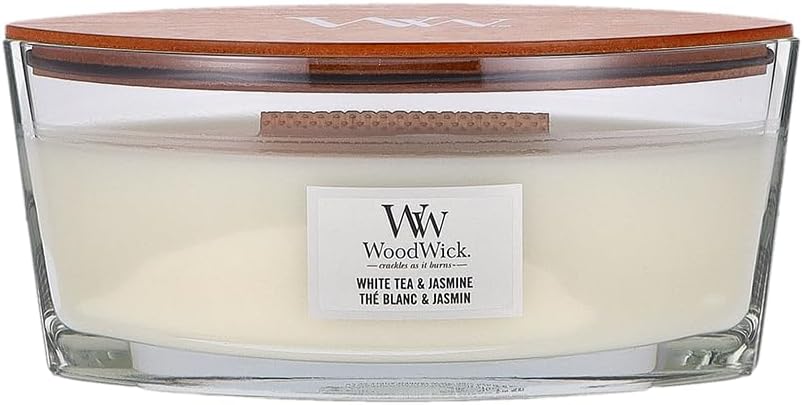 [ ウッドウィック ] WoodWick アロマキャンドル ハースウィック 76062 ホワイトティー＆ジャスミン キャンドル アロマ ろうそく ロウソク フレ