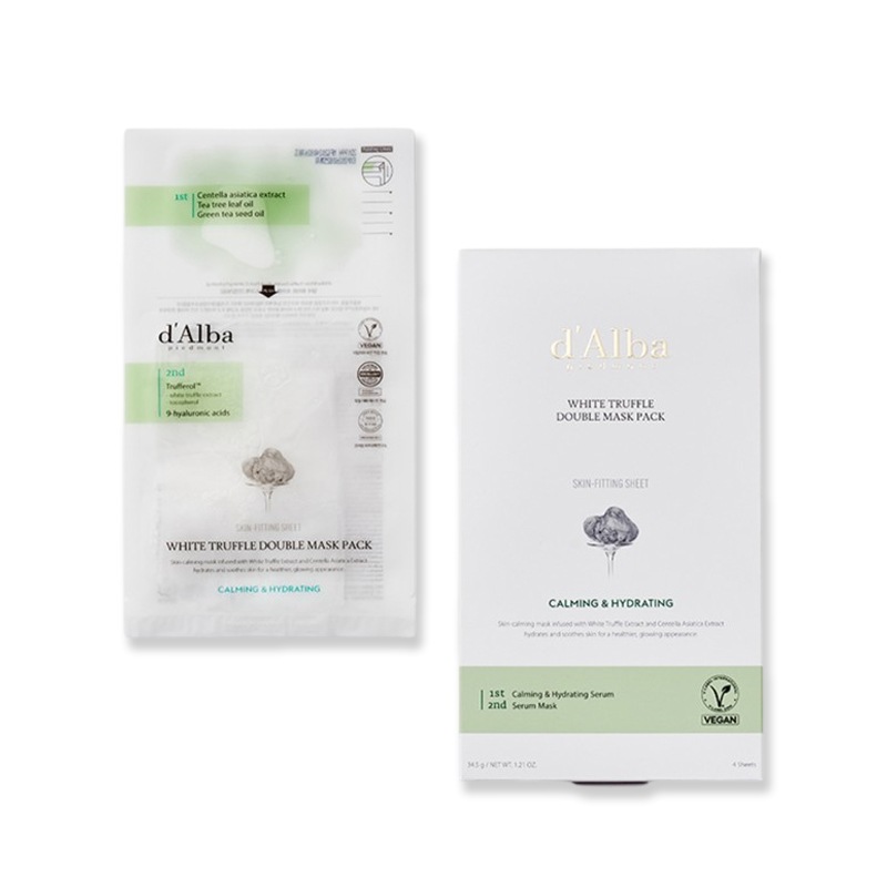 【20枚】ホワイトトリュフ 鎮静/保湿 ダブルマスクパック(4枚入)*5BOX フェイスパック 韓国 シートマスク 人気 個包装 大容量 保湿 鎮静 乾燥 敏感肌 シカ パック 4,403円