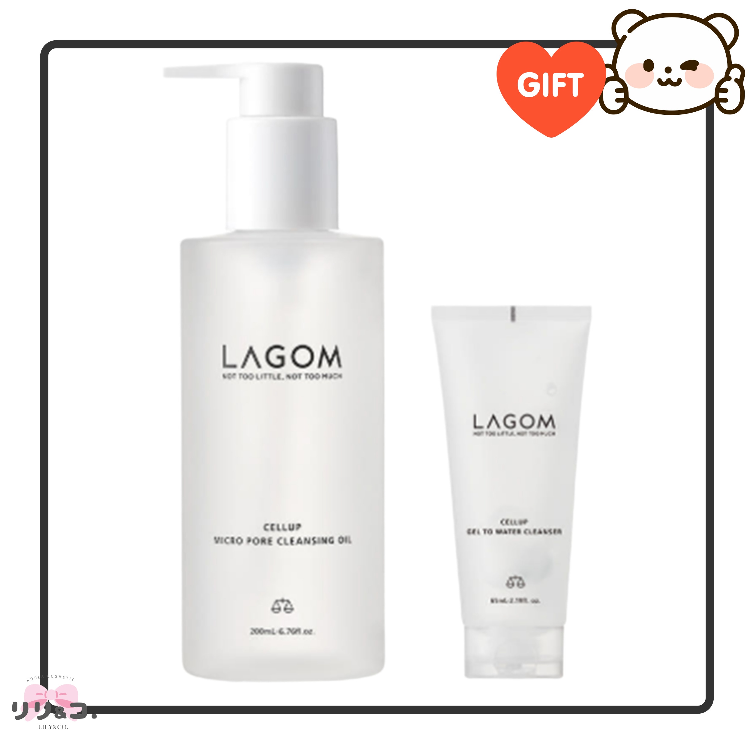 [洗顔ケアセット] マイクロポアクレンジングオイル 200ml + ジェルトゥウォータークレンザー 65ml 朝洗顔 弱酸性 洗顔ジェル 韓国コスメ 保湿 低刺激 乾燥肌 敏感肌 大容量 朝用 洗顔料