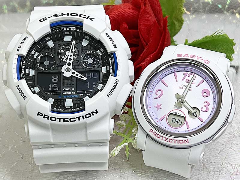 恋人たちのGショックペアウォッチ G-SHOCK BABY-G ペア腕時計 カシオ 2本セット アナデジ GA-700-7AJF BGA-290US-6AJF 夫婦 カップル プレゼント　人気