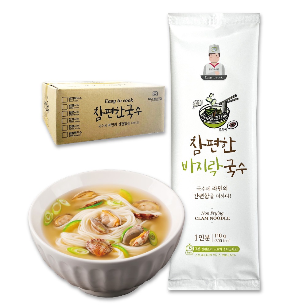 Easy to Cook あさりクッス スープ付 110g(1人前) 30袋セット / 韓国 麺料理 らくらくククス