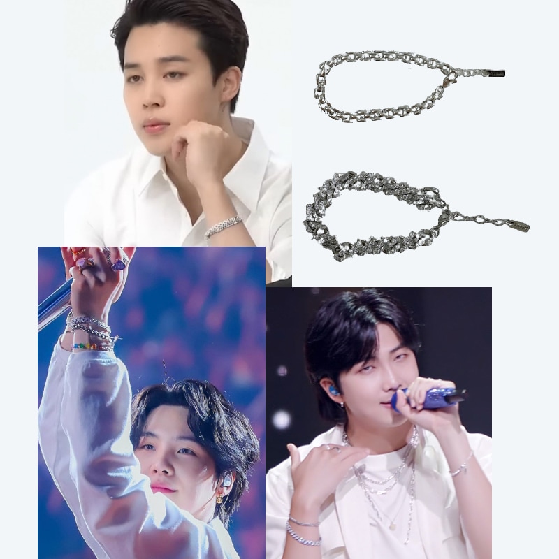 JUST BTS JIMIN, SUGA, RM着用 フォトカード付きイベント中 Maven Bracelet 人気商品