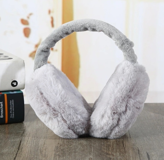 防寒イヤーマフ 携帯用男女兼用無地冬用