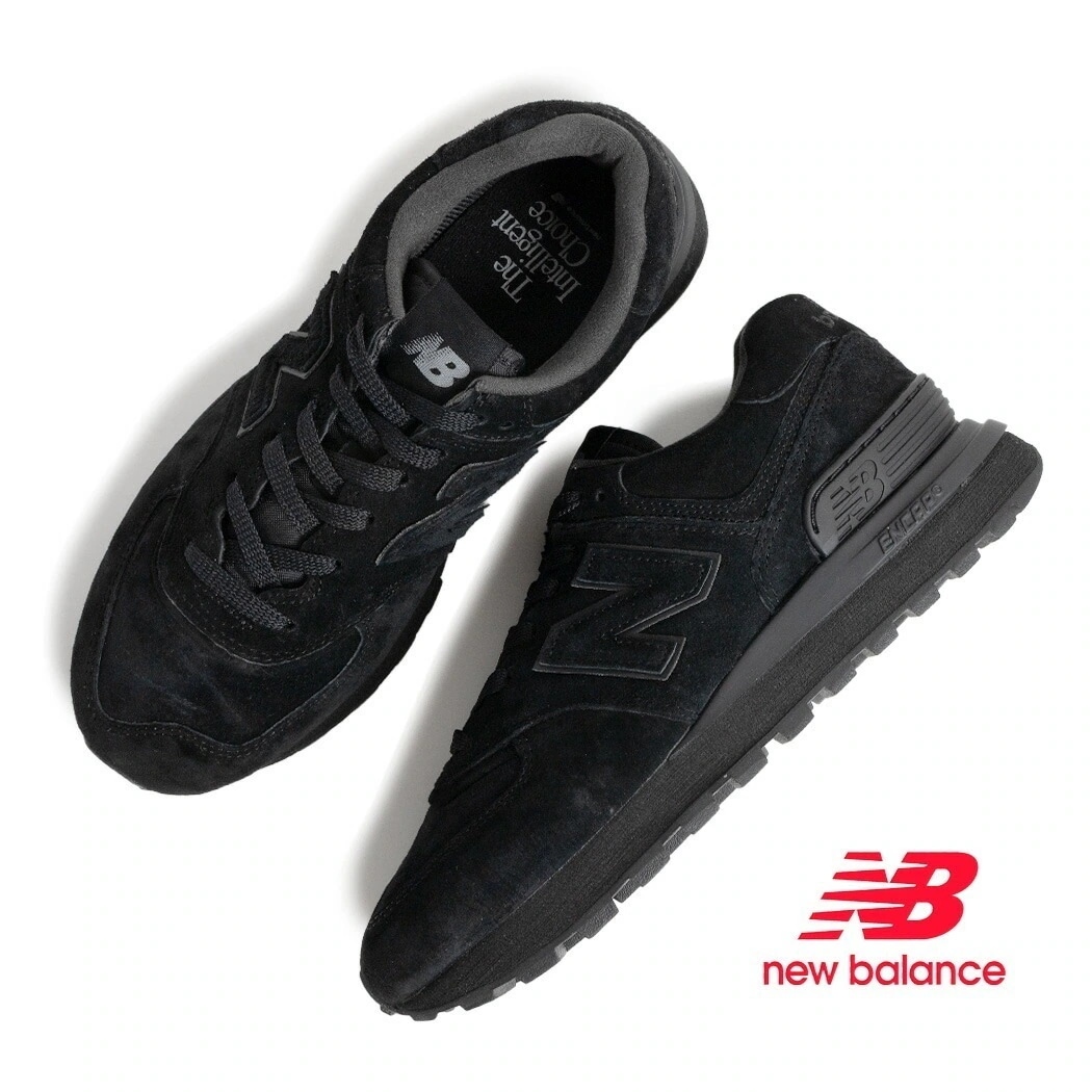NEW BALANCE ニューバランス 574 スニーカー U574LGTG BLACK ( トリプルブラック ヌバック ブラック 黒 メンズ 996 991 992 993 1906 )