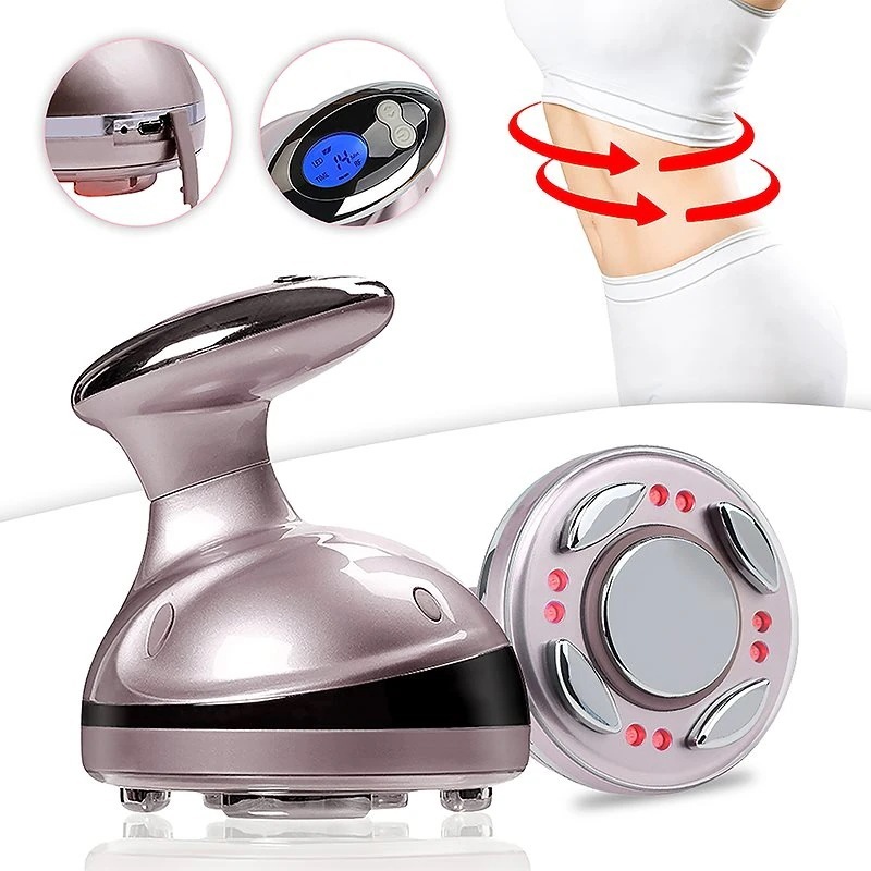 超音波美顔器 キャビテーション 家庭用 1台多役 脂肪燃焼 全身エステ可能 痩身 USB充電式