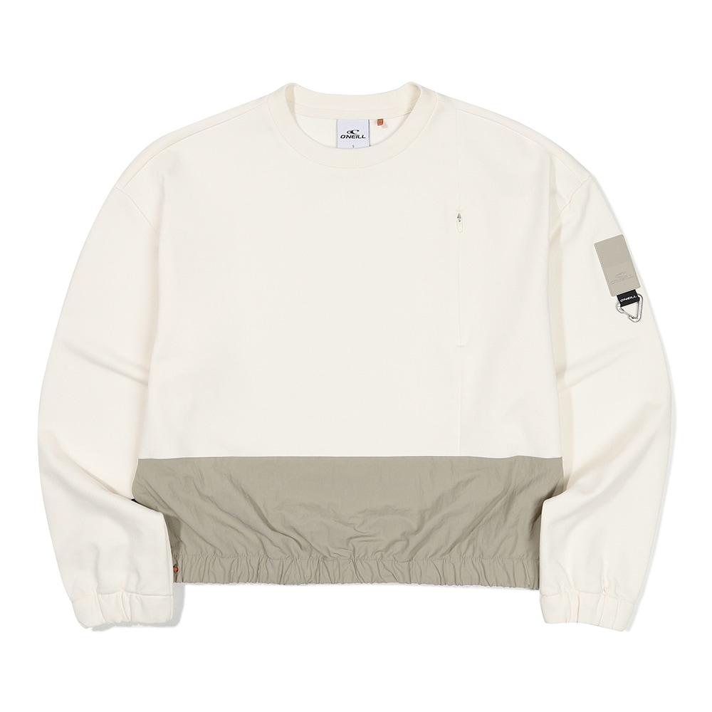 オニールレディースホセウーブンハイブリッドスウェットシャツ OWTRM7108-103