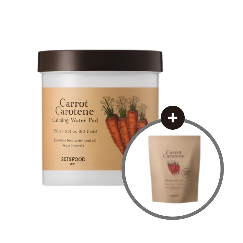 キャロット カロチン カーミング ウォーターパッド企画（60枚+30枚）/化粧水/トナーパッド