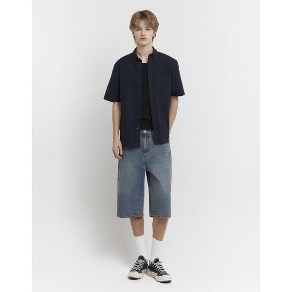 [변우석] NEW デニム カーペンター ショートパンツ106542