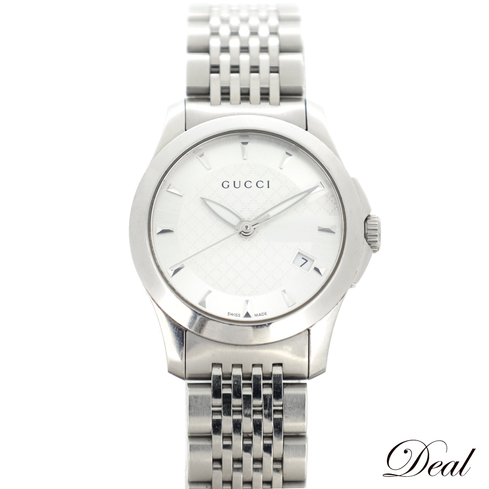 グッチ Gタイムレス シルバー文字盤 126.5 レディース 腕時計