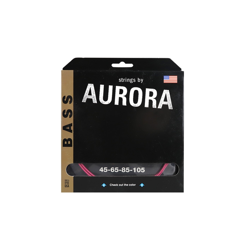 Aurora オーロラ シリーズ 5弦ベース弦 AURPB ピンクの弦 045-125