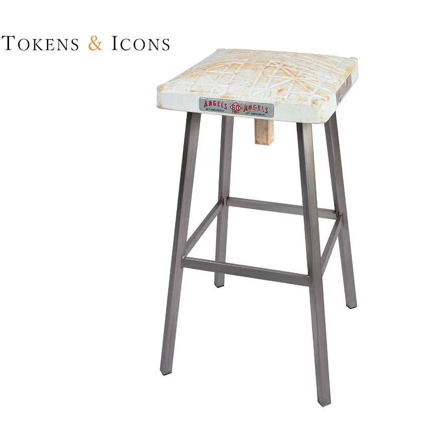 トークン＆アイコン 椅子 Token＆Icons ベースボール ベース エンゼルス 白 シルバー ANGELS BAN イス MLB ロサンゼルス 野球チーム プレゼント 贈り物