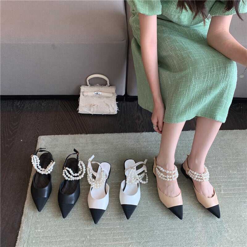 シューズ 靴 くつ クツ サンダル レディースシューズ レディースサンダル ローヒール ポインテッドトゥ 痛くない 歩きやすい 履きやすい 軽量 軽い 美脚 脚長 かわいい 大人可愛い lsho024