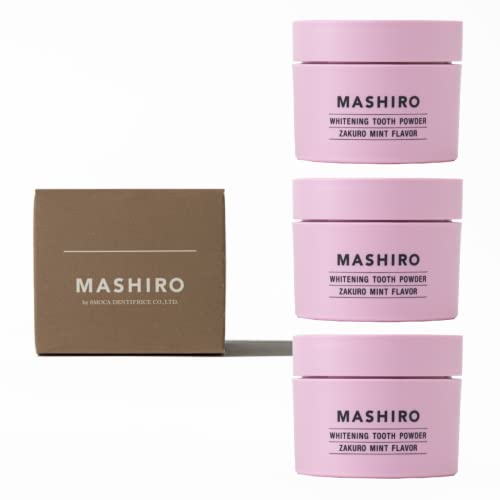 【MASHIRO】「薬用ホワイトニングパウダー ザクロミント 30g(約100回) 3個セット」医薬部外品 ホワイトニング 歯磨き粉 ステインケア 歯 黄ばみ 口臭ケア 日本製 マシロ 5,342円