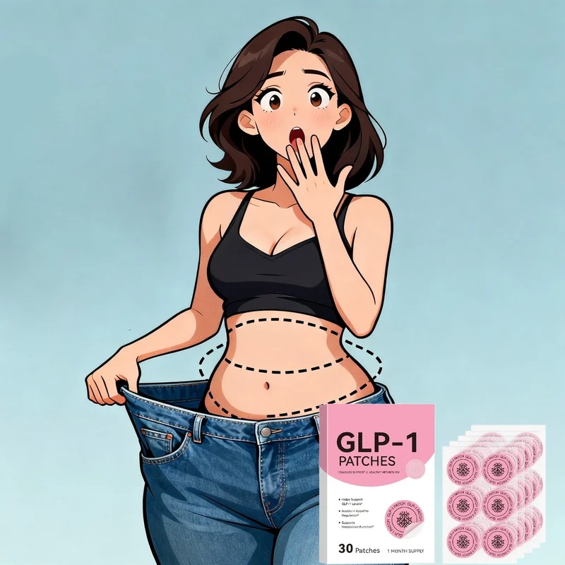 GLP-1 ボディパッチ オリジナル 30枚入り 食欲抑制のための純植物由来 代謝サポート エネルギーを維持する