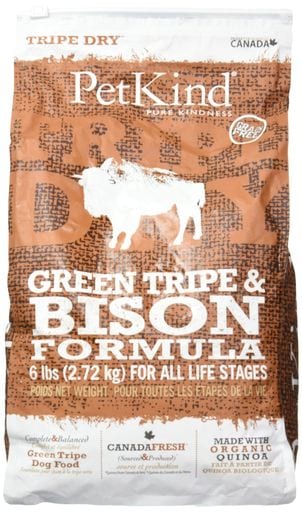 ペットカインド トライプドライ グリーントライプ&バイソン 2.72KG 6,365円