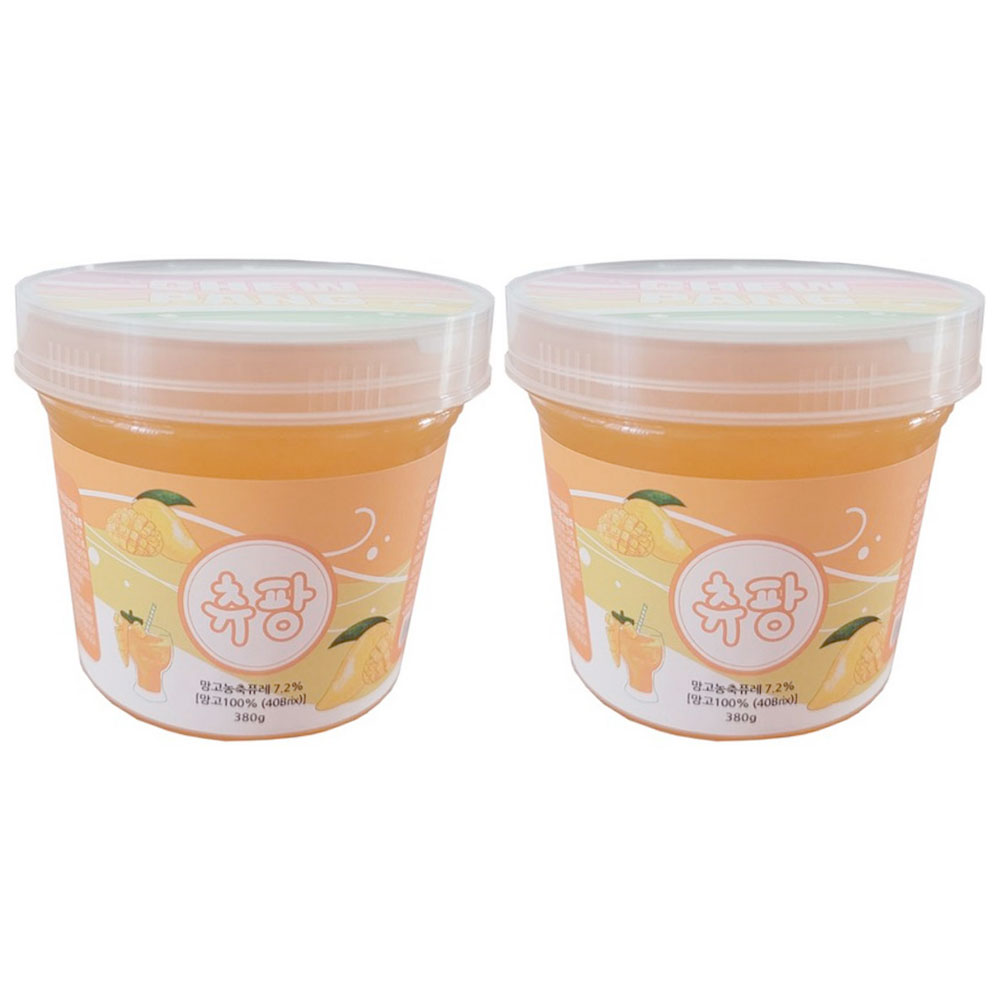 [ChewPang] PoppingBOBA [Mango] 380g X 2個 チュパン ポッピングボバ 流行 ASMR 韓国食品 お土産 プレゼント YouTube ティックトック tiktok