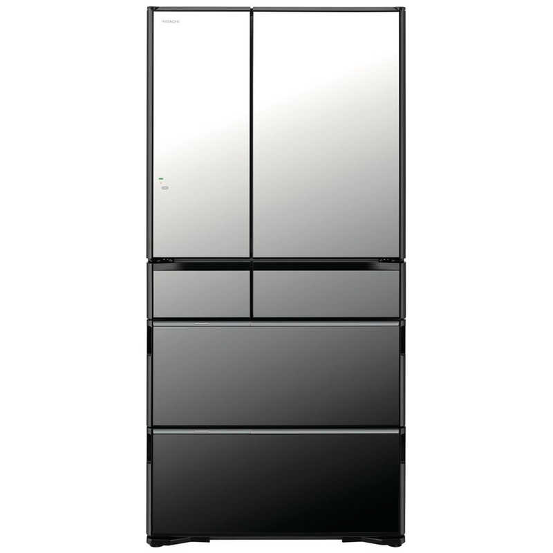 日立　HITACHI　冷蔵庫 6ドア 735L フレンチドア(観音開き) WXCタイプ まんなか冷凍 日立冷蔵庫コンシェルジュアプリ 幅88cm クリスタルミラー (要事前見積)　R-WXC74X-X