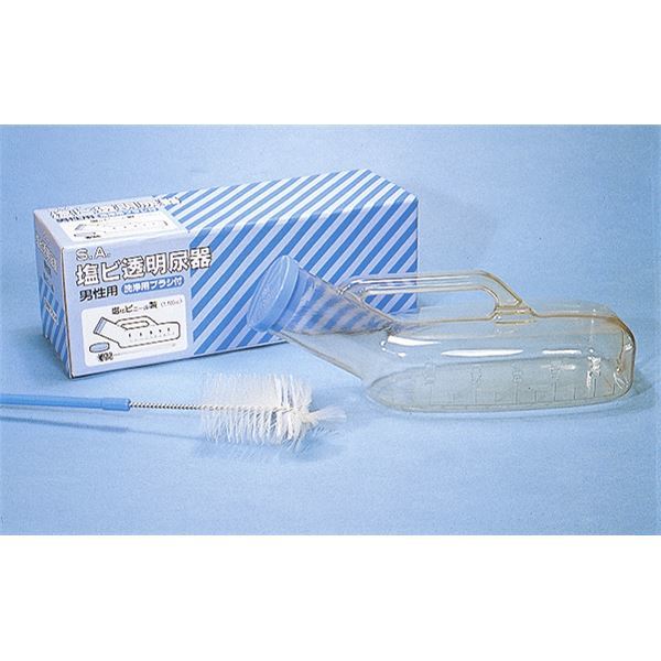 （まとめ）浅井商事 尿器 SA塩ビ透明尿器 男性 100230[x3セット]