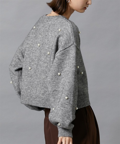 ニット デザインボタン付ニット