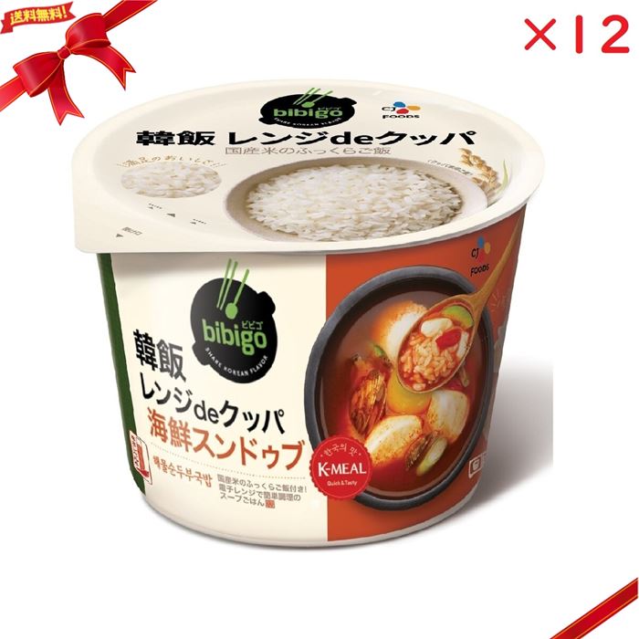 韓飯 レンジdeクッパ 海鮮スンドゥブ 12個セット