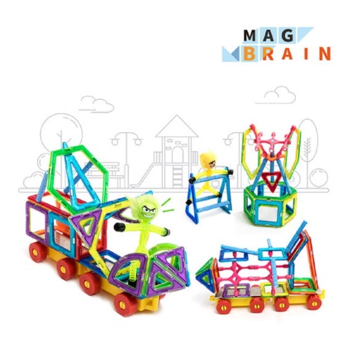 ブレインフォレストマクブレイン遊び場129ピース+ストーリーブック幼稚園児童家学院教習教区団体創造力