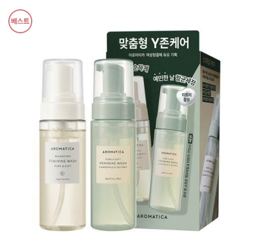 [AROMATICA]アロマティカピュアアンドソフト女性清潔剤170ml企画(+カモミール&ティーツリー170ml贈呈)