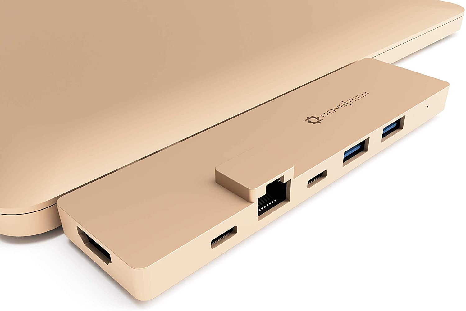 【本日限定価格】 HDMI＆ギガビットイーサネットハブにNOV8TechのUSBーCゴールドMacB