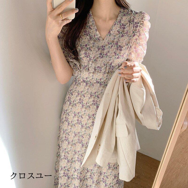 ワンピース 夏 レディース 半袖 ５分袖 ロングワンピース 花柄ワンピース レディース エスニック柄 総柄 ワンピ 体型カバー 大人 可愛い