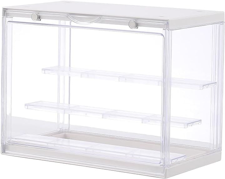 フィギュアケース コレクションケース ディスプレイケース アクリルケース 小物収納箱 収納ボックス 三段ステージ